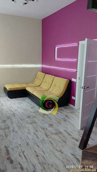 Монтаж Led стрічки в алюмінієвий профіль